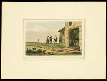 estampe HABITANTS DES LANDES. D1953.15.156 Photo