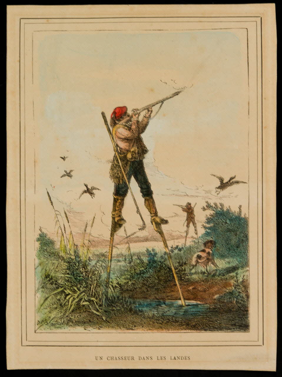 estampe UN CHASSEUR DANS LES LANDES D1953.15.159 Photo