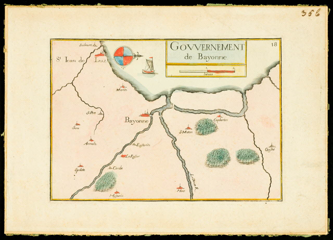 estampe GOUVERNEMENT  de Bayonne. D1953.15.167 Photo