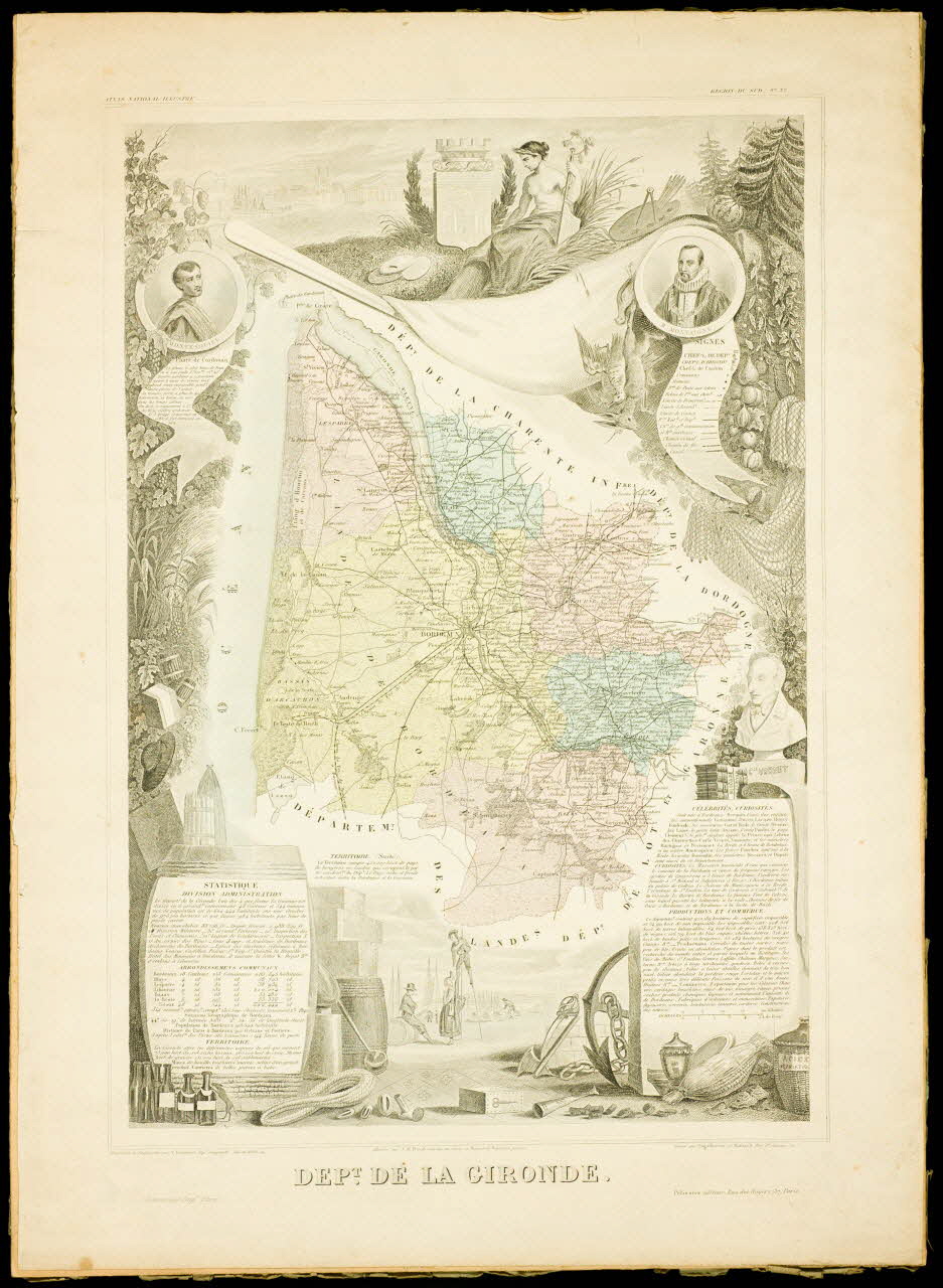 estampe DEPT. DE LA GIRONDE. D1953.15.169 Photo