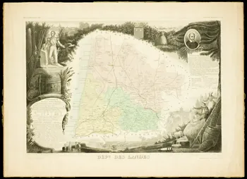 estampe DEPT. DES LANDES. D1953.15.175 Photo