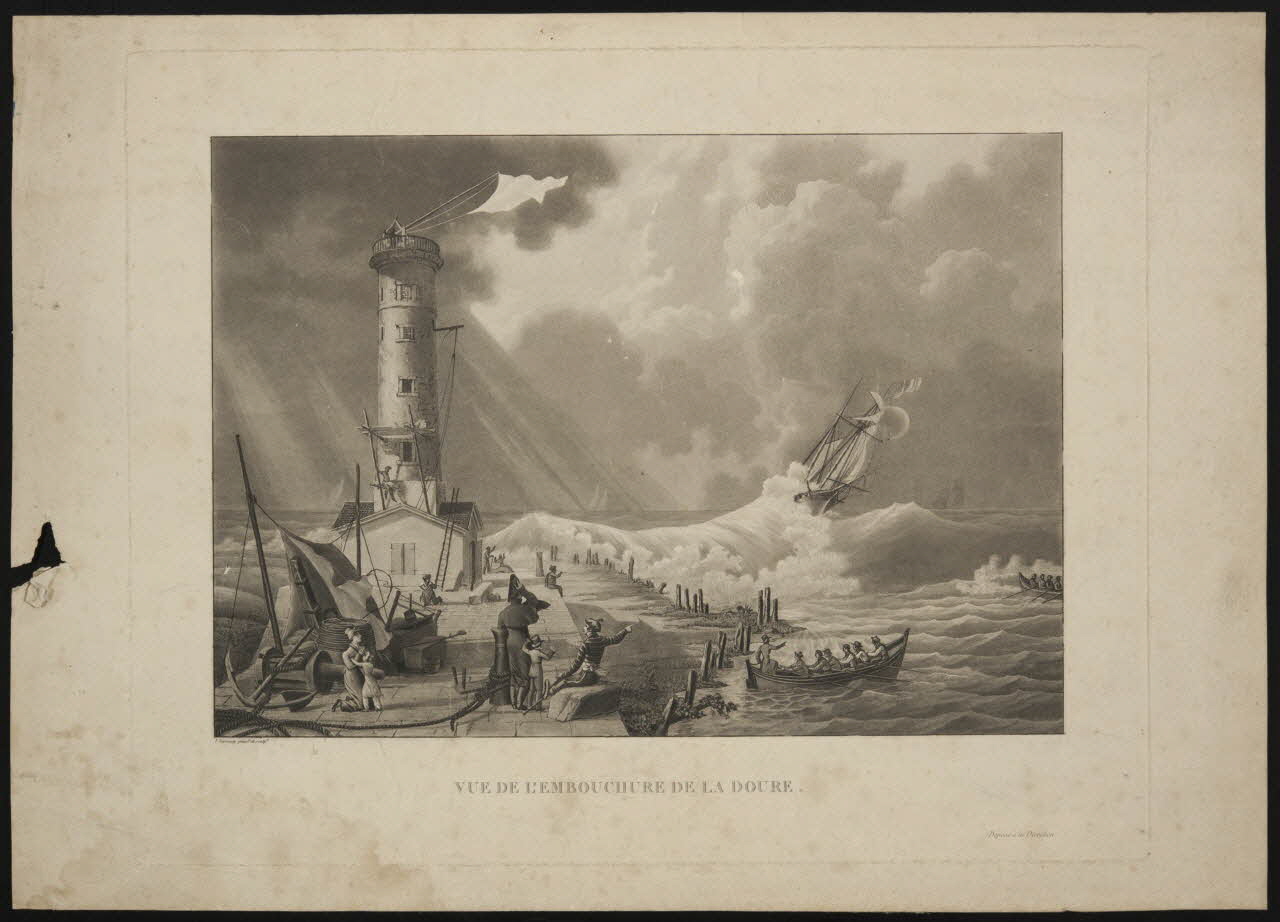 estampe VUE DE L'EMBOUCHURE DE LA DOURE. D1953.15.177 Photo