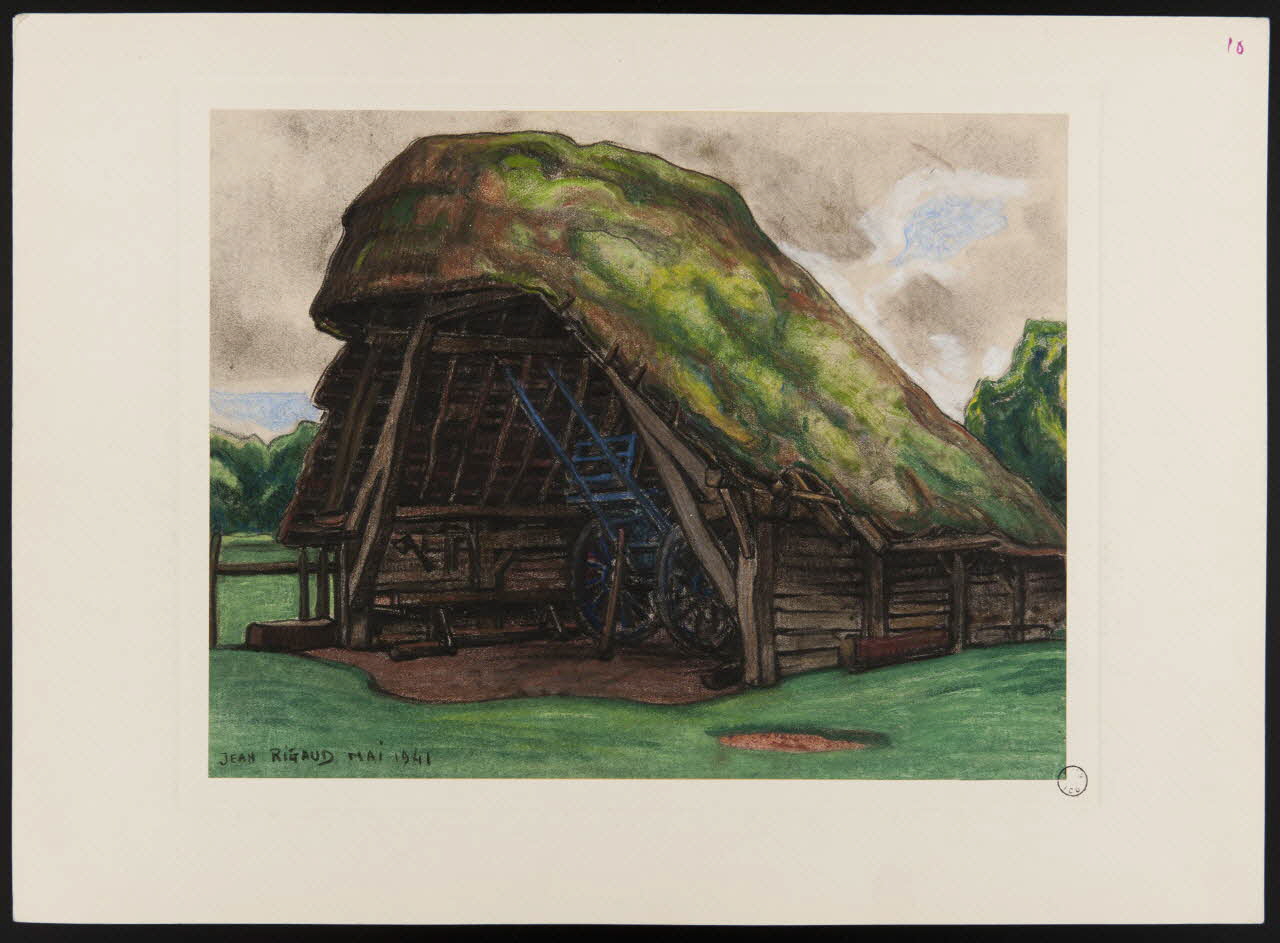 Rigaud Jean dessin Charretterie landaise 1941 D1953.15.190 Photo