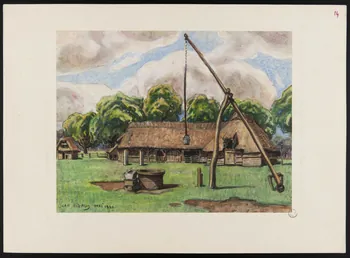 Rigaud Jean dessin Bergerie à Lencouacq, Landes 1941 D1953.15.194  Photo