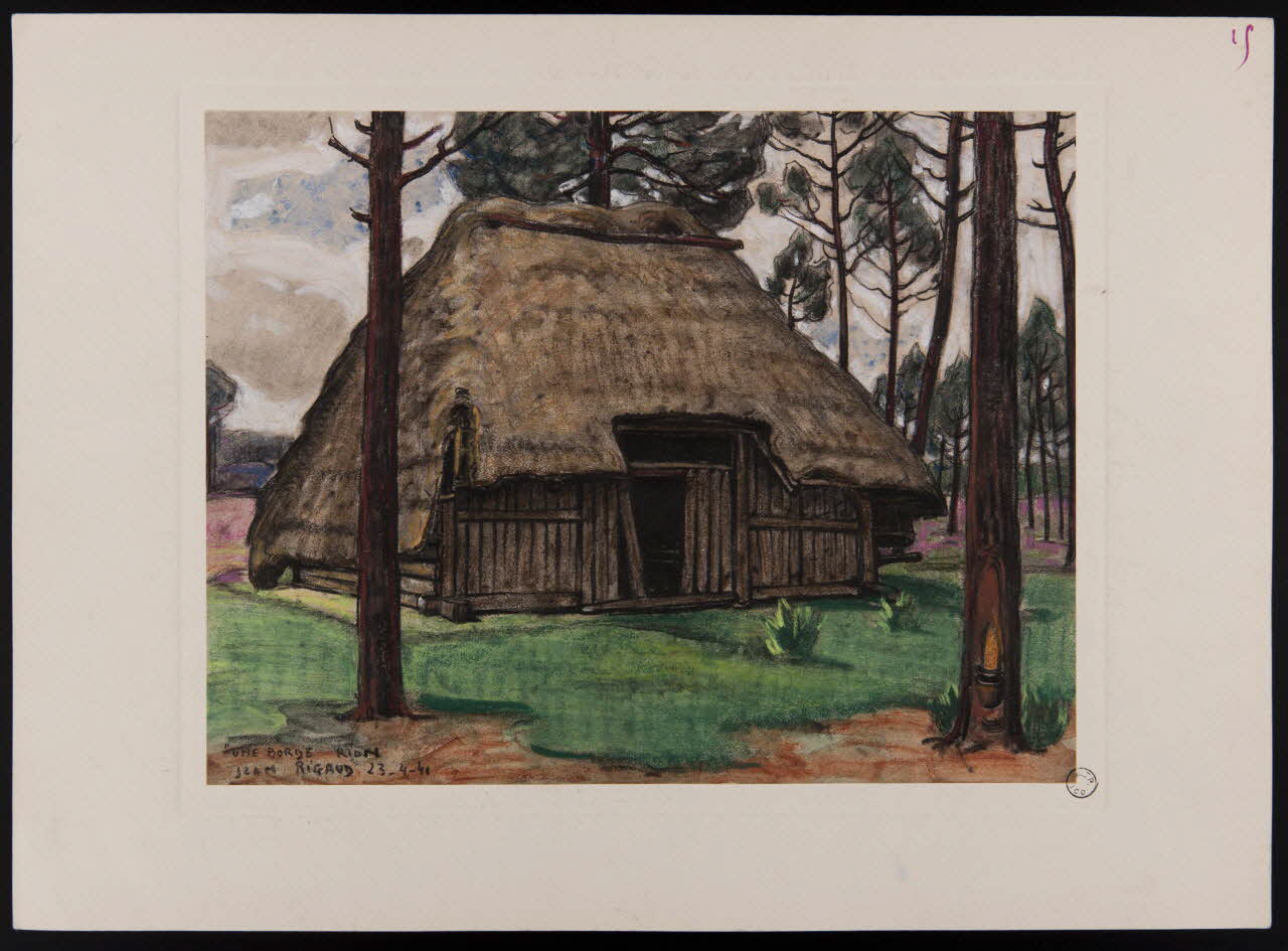 Rigaud Jean dessin Borde à Rion-des-Landes 1941 D1953.15.195 Photo