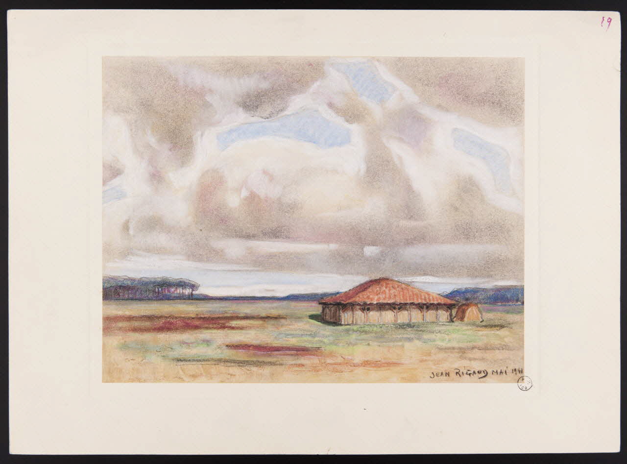 Rigaud Jean dessin Hangar dans les Landes 1941 D1953.15.199 Photo