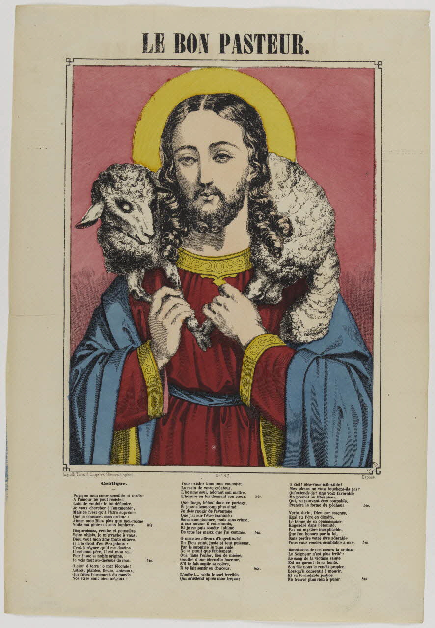 estampe LE BON PASTEUR. 1953.86.48 Photo RMN-Grand Palais (Mucem)