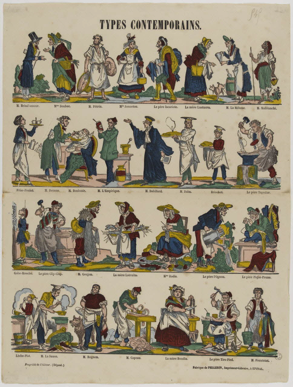 Pellerin ; François Georgin estampe TYPES CONTEMPORAINS. Lorraine, France 1814-1840 1953.86.5119 Photo RMN-Grand Palais (Mucem)