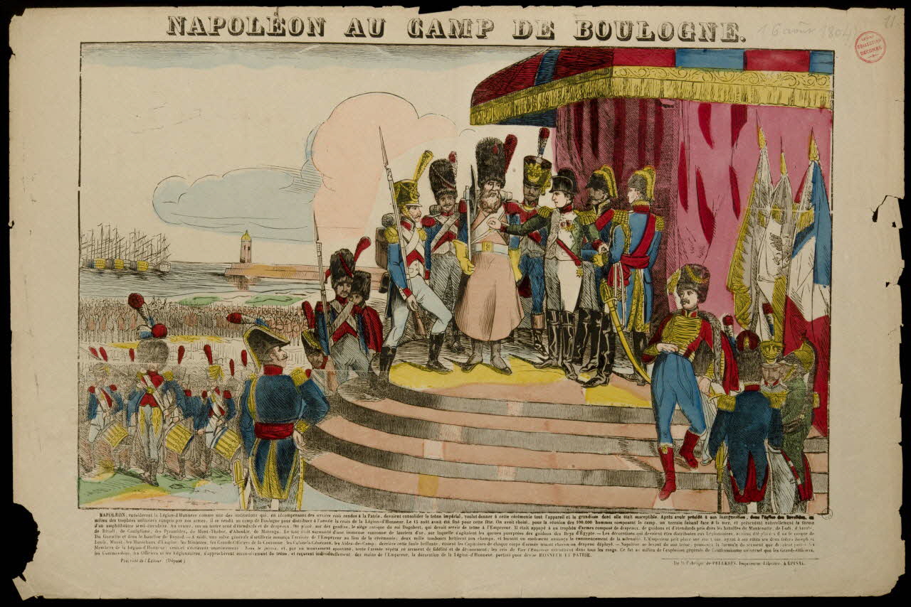 estampe NAPOLEON AU CAMP DE BOULOGNE. 1953.41.109 Photo