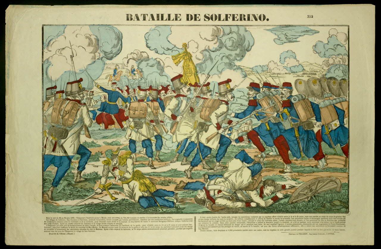 estampe BATAILLE DE SOLFERINO. 1953.41.110 Photo