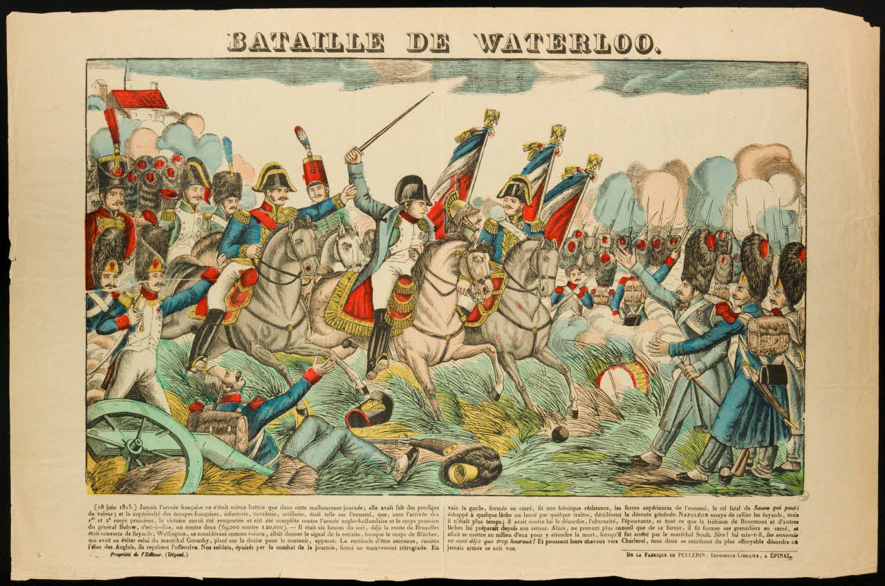 estampe BATAILLE DE WATERLOO. 1953.41.115 Photo