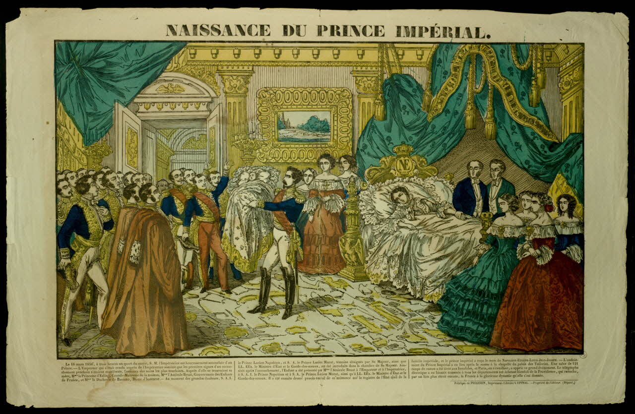 estampe NAISSANCE DU PRINCE IMPERIAL. 1953.41.117 Photo