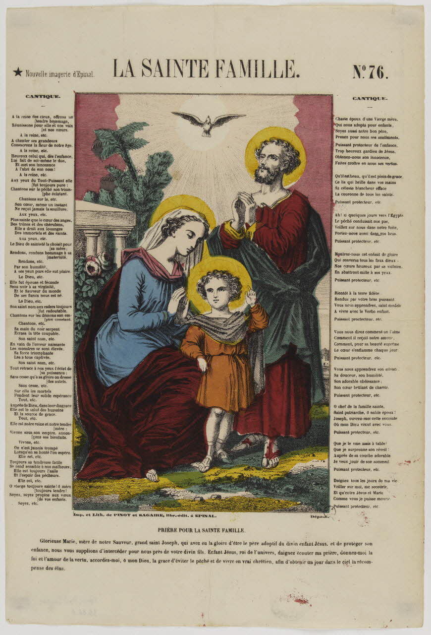 estampe LA SAINTE FAMILLE. 1953.86.8 Photo RMN-Grand Palais (Mucem)