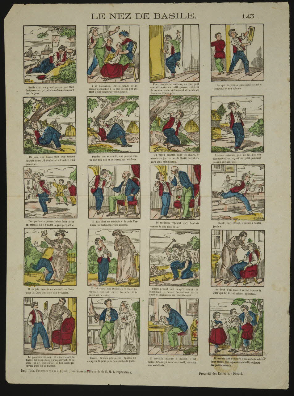 estampe LE NEZ DE BASILE. 1953.41.138 Photo