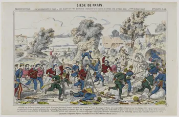 Elie Haguenthal estampe SIEGE DE PARIS. Pont-à-Mousson 1865-1875 1953.86.1164 Photo RMN-Grand Palais (Mucem)