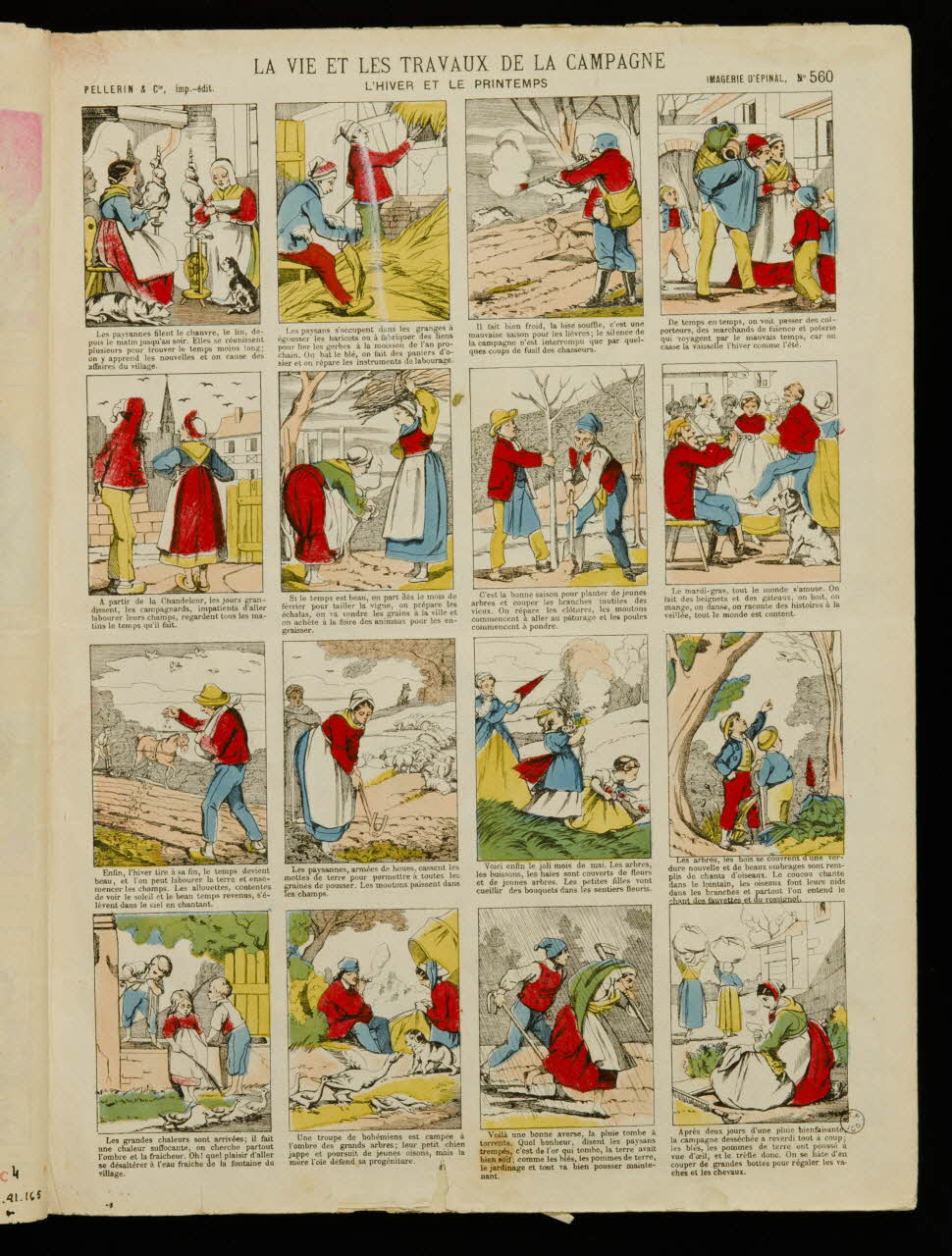 album LA VIE ET LES TRAVAUX DE LA CAMPAGNE  L'HIVER ET LE PRINTEMPS 1953.41.166 Photo