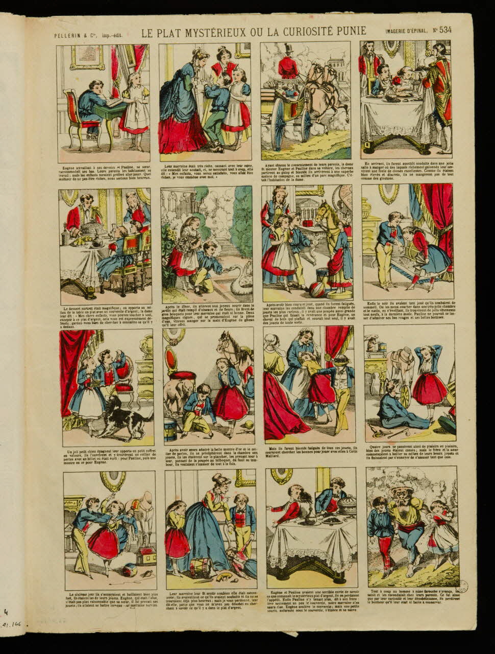 album LE PLAT MYSTERIEUX OU LA CURIOSITE PUNIE 1953.41.167 Photo