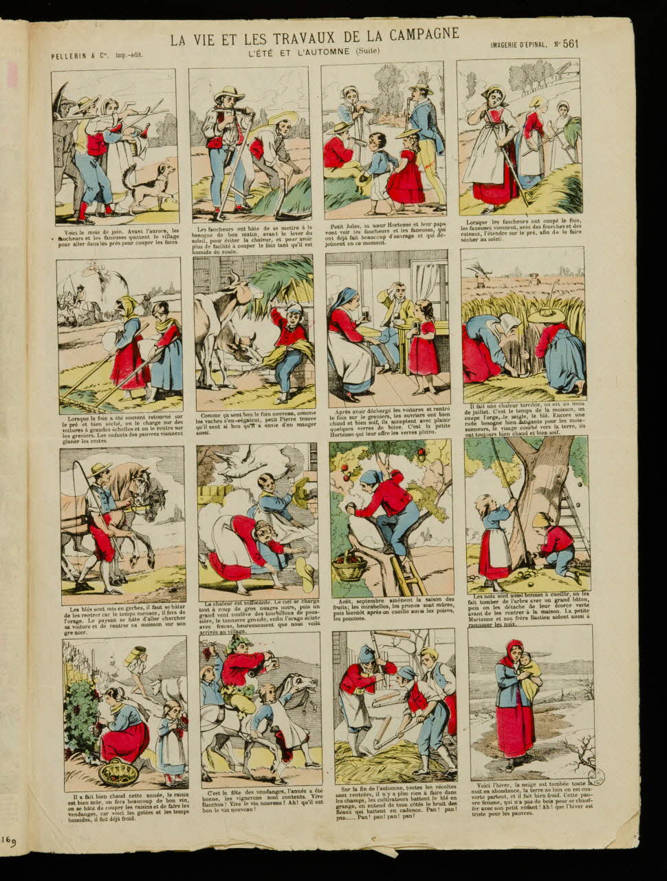 album LA VIE ET LES TRAVAUX DE LA CAMPAGNE  L'ETE ET L'AUTOMNE (Suite) 1953.41.170 Photo