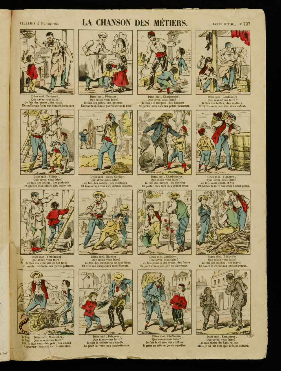 album LA CHANSON DES METIERS. 1953.41.174.1 Photo