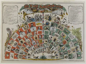jeu de l'oie JEU D'OIE PARLEMENTAIRE 1966.81.161 Photo RMN-Grand Palais (Mucem)