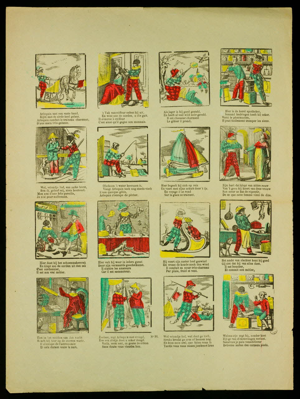 estampe Histoire d'Arlequin 1953.41.180 Photo