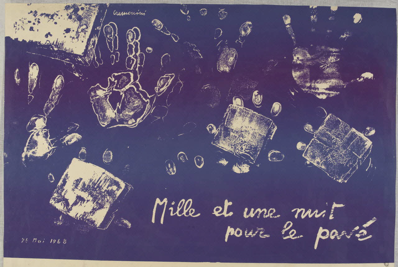 Leonardo Cremonini affiche Mille et une nuit  pour le pavé France 1968 1968.42.2 Photo RMN-Grand Palais (Mucem)
