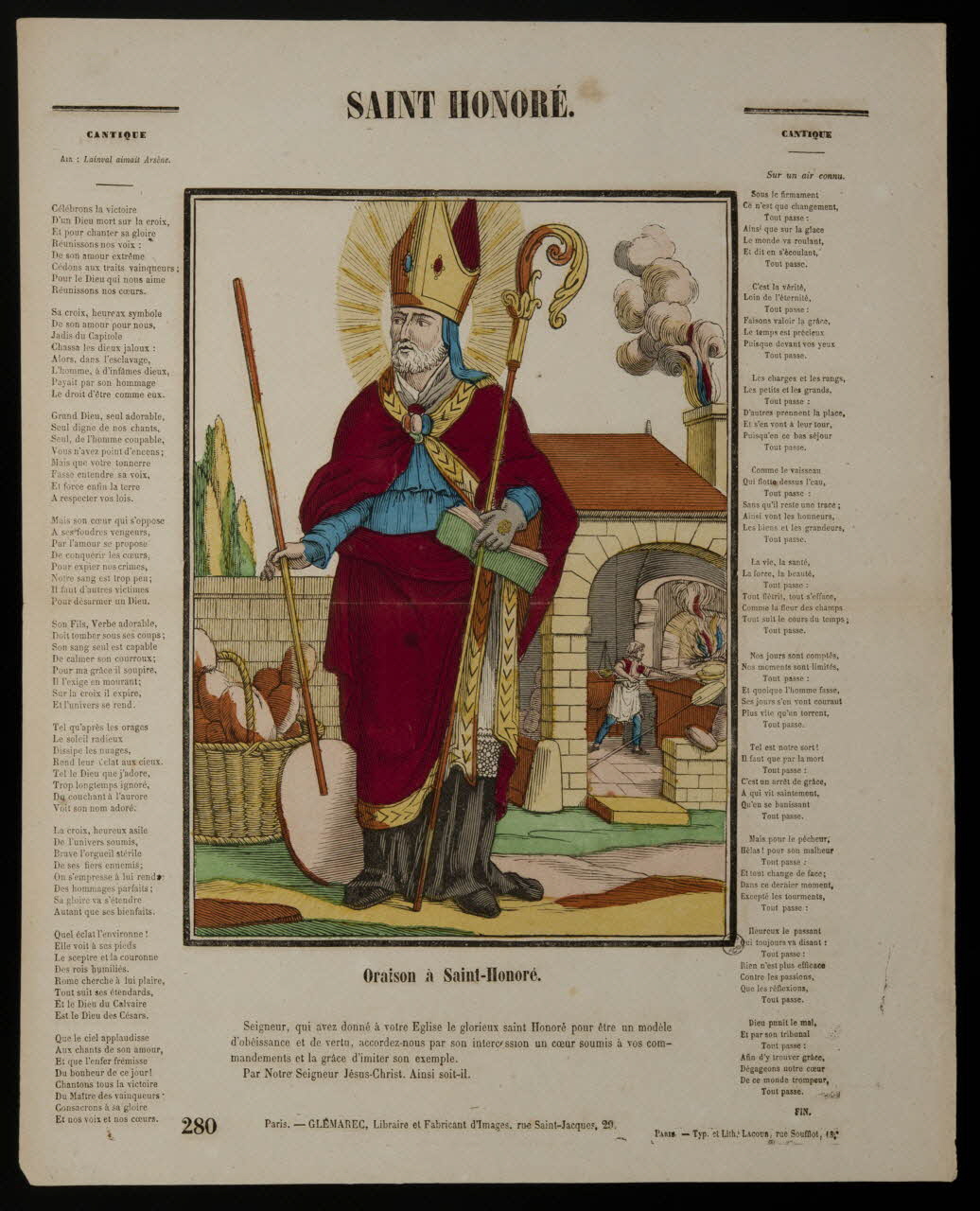 estampe SAINT HONORE. 1953.41.19 Photo