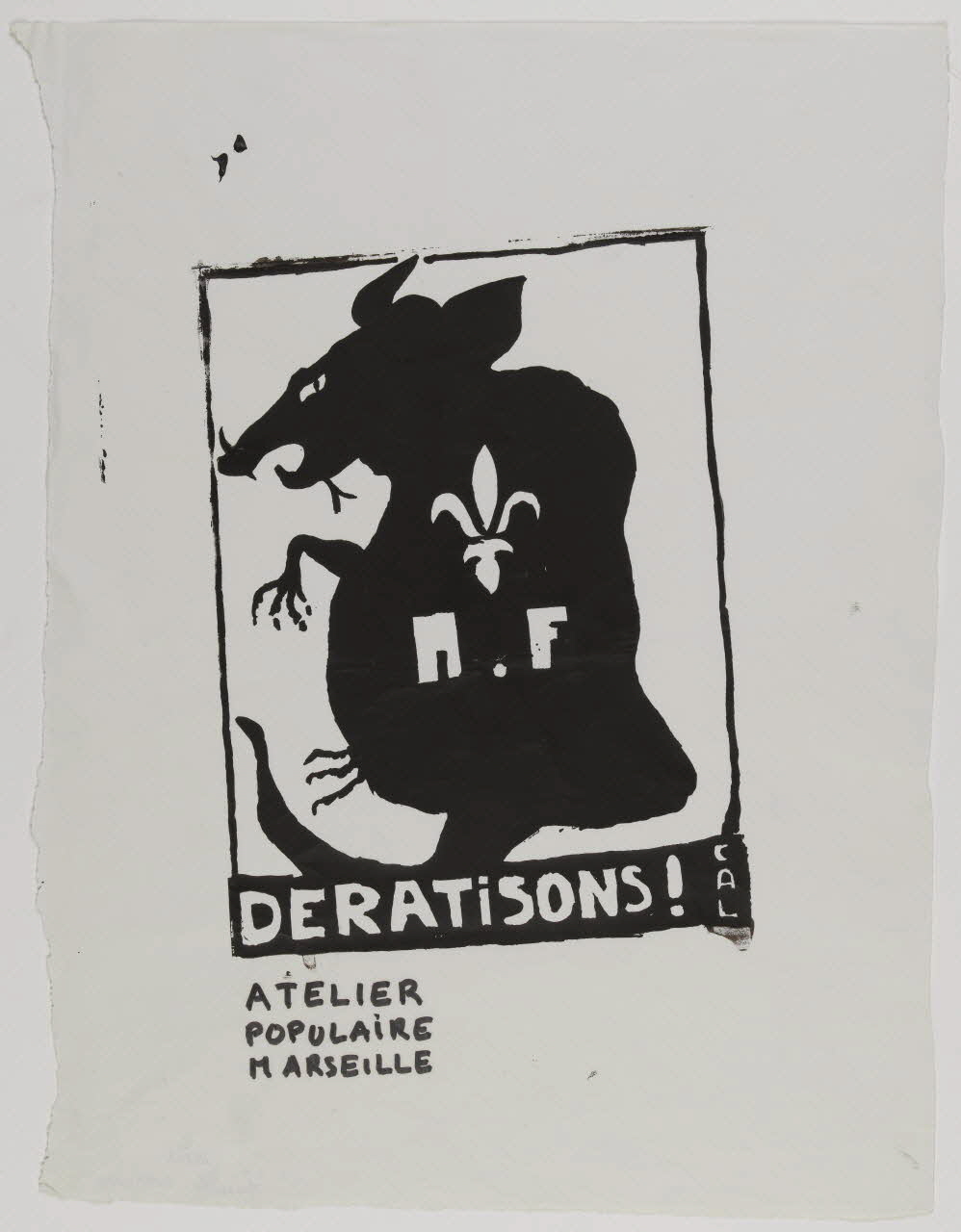 affiche DERATISONS ! Provence-Alpes-Côte d’Azur, France 1968 1969.25.3 Photo RMN-Grand Palais (Mucem)