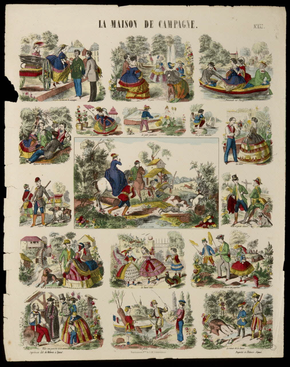 estampe LA MAISON DE CAMPAGNE. 1953.41.237 Photo