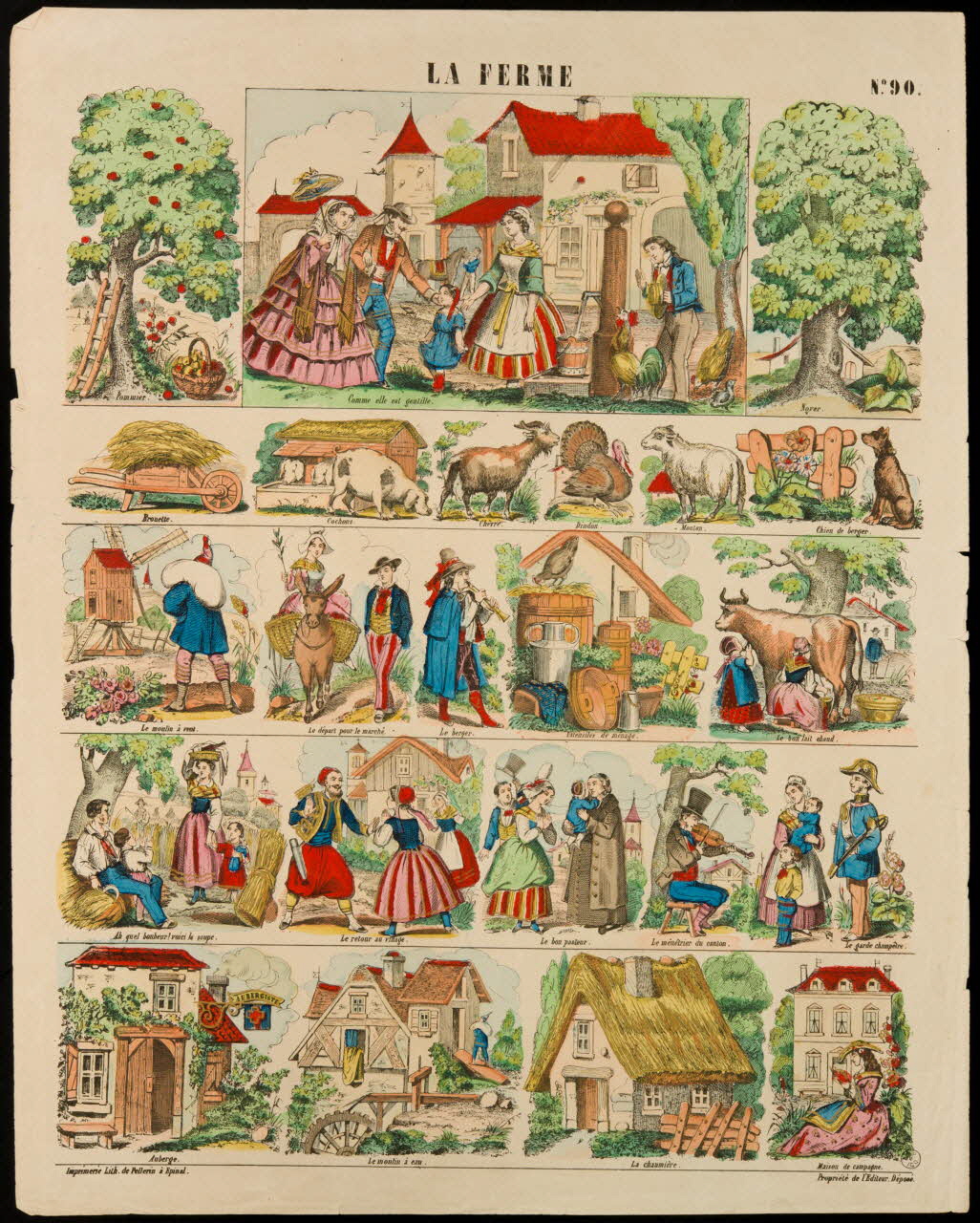 estampe LA FERME. 1953.41.239 Photo