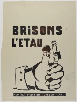 affiche BRISONS  L'ETAU  COMITE D'ACTION LYCEEN C.A.L. Provence-Alpes-Côte d’Azur, France 1968 1969.25.4 Photo RMN-Grand Palais (Mucem)