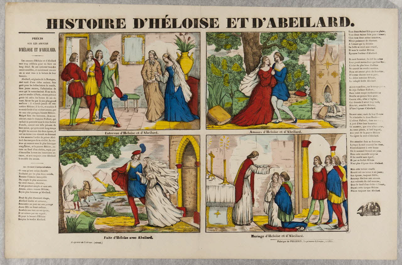 estampe HISTOIRE D'HELOISE ET D'ABEILARD. 1953.41.250 Photo
