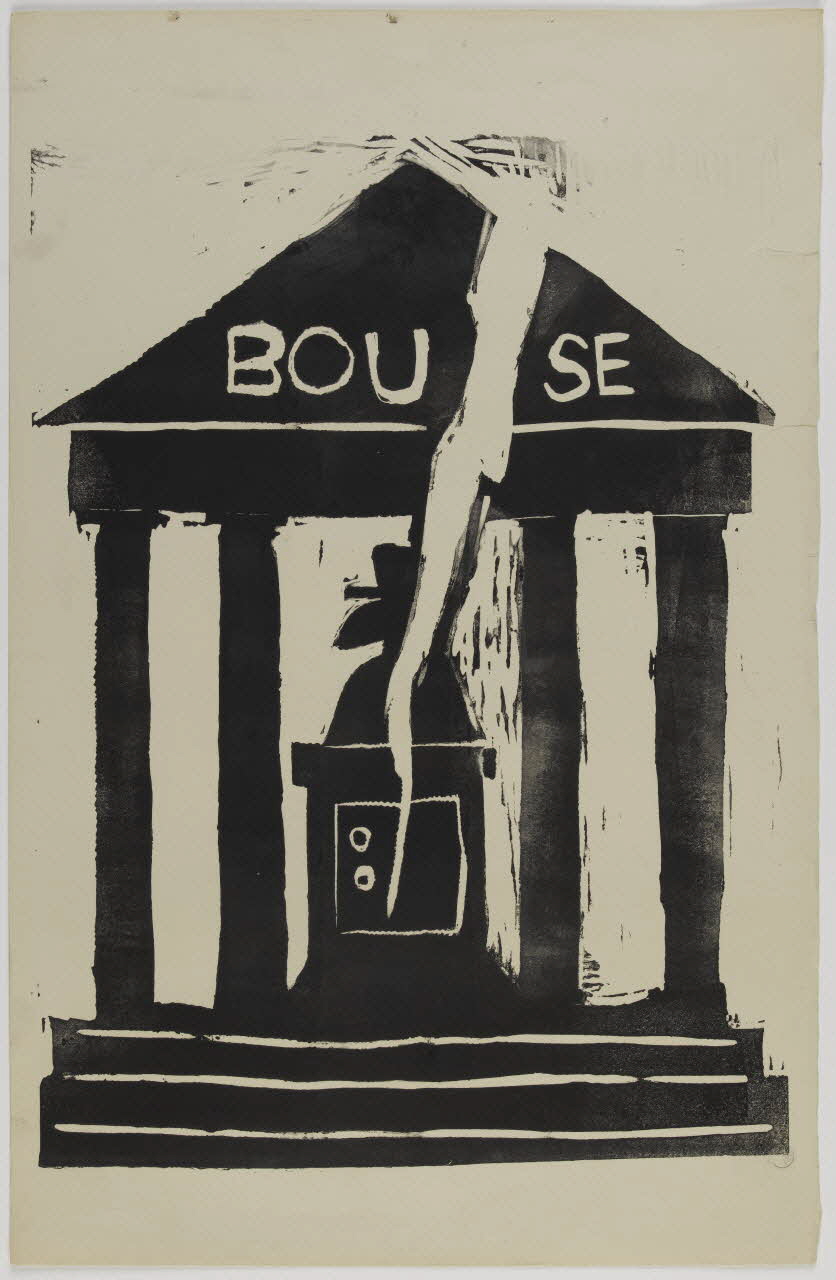 Atelier populaire de l'École nationale supérieure des beaux arts. Paris affiche BOU SE Paris 1968 1971.15.4 Photo RMN-Grand Palais (Mucem)