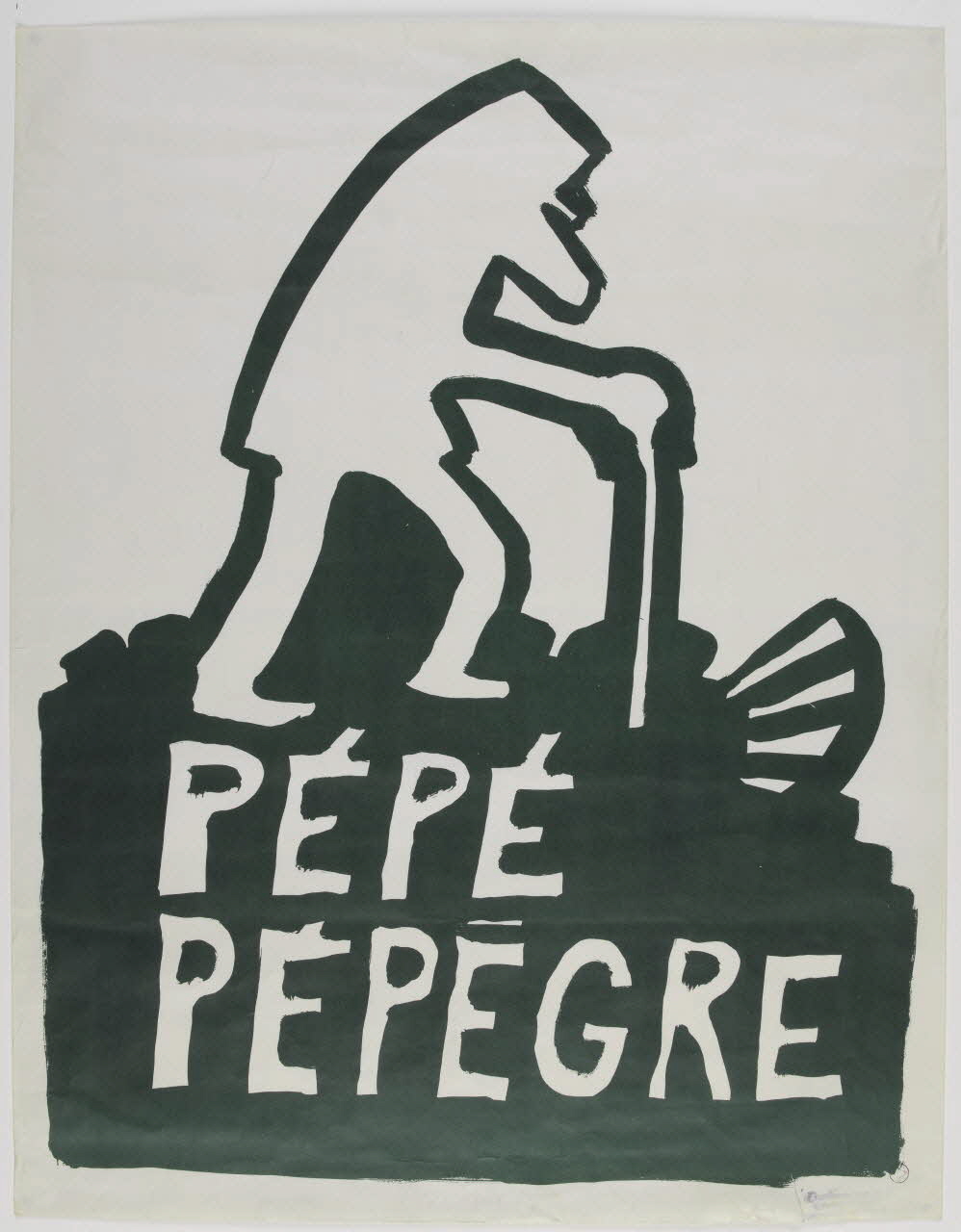 Atelier populaire de l'École nationale supérieure des beaux arts. Paris affiche PEPE  PEPEGRE Paris 1968 1971.15.9 Photo RMN-Grand Palais (Mucem)