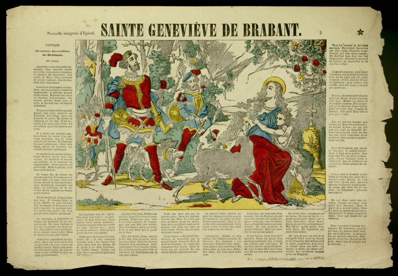 estampe SAINTE GENEVIEVE DE BRABANT. 1953.41.27 Photo