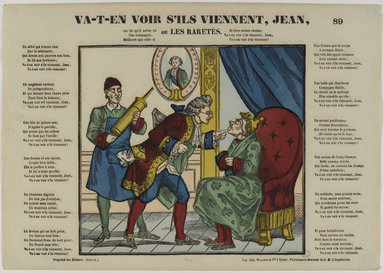 estampe VA-T-EN VOIR S'ILS VIENNENT, JEAN,  OU LES RARETES. 1953.86.3052 Photo RMN-Grand Palais (Mucem)