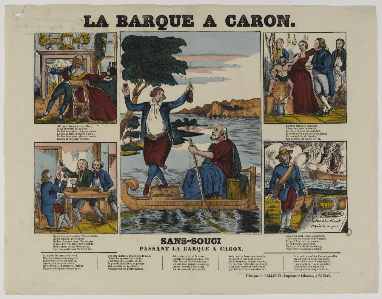 estampe LA BARQUE A CARON. 1953.86.3076 Photo RMN-Grand Palais (Mucem)