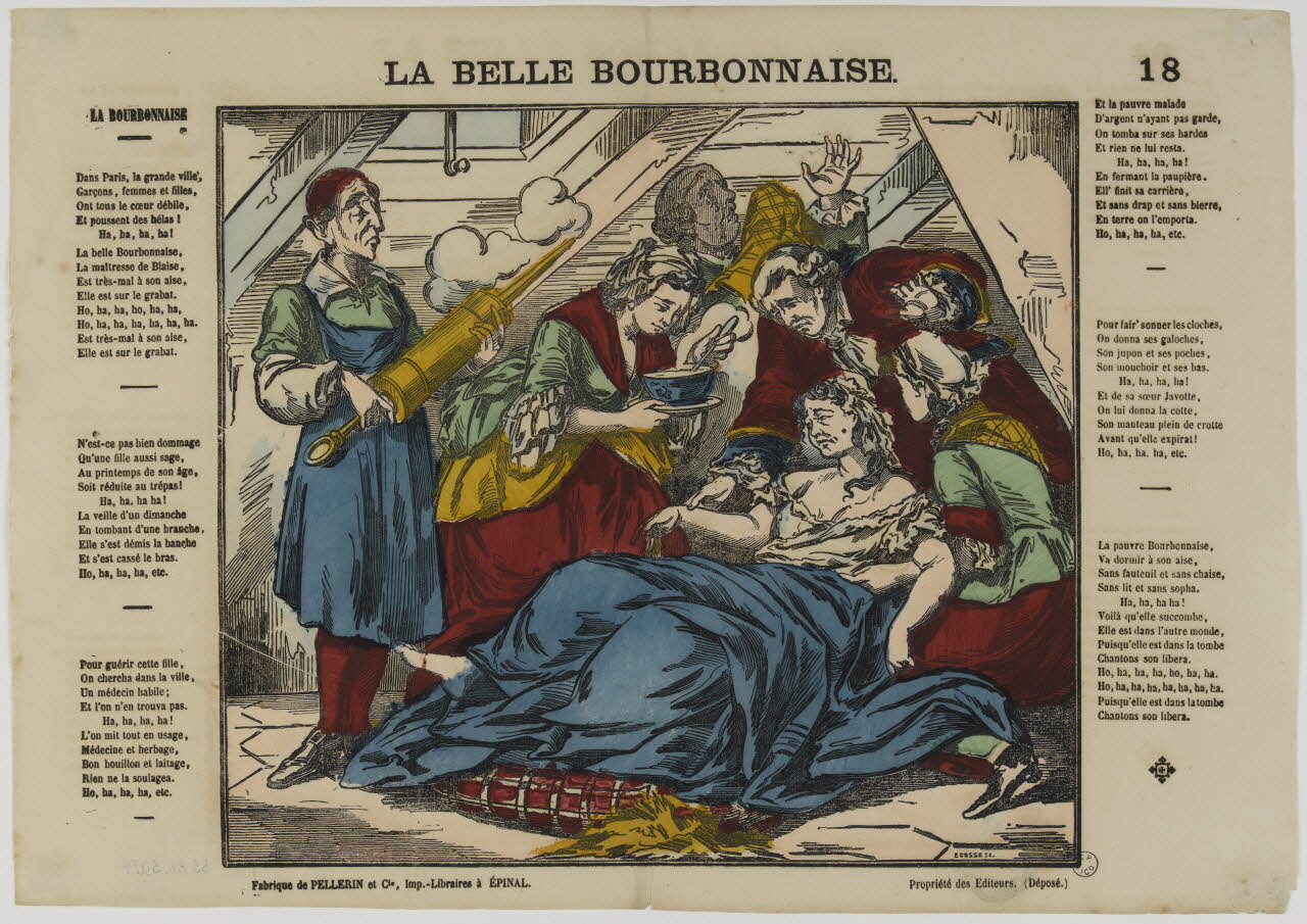 estampe LA BELLE BOURBONNAISE. 1953.86.3079 Photo RMN-Grand Palais (Mucem)