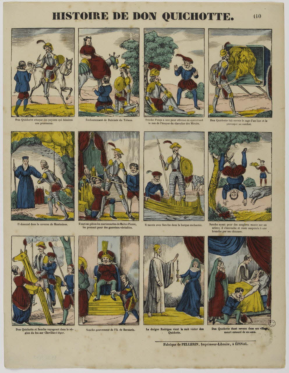 estampe HISTOIRE DE DON QUICHOTTE. 1953.86.3097 Photo RMN-Grand Palais (Mucem)/ Franck Raux