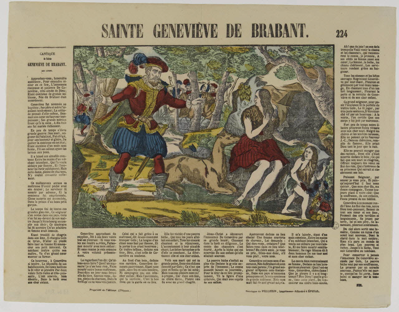 estampe SAINTE GENEVIEVE DE BRABANT. 1953.86.3195 Photo RMN-Grand Palais (Mucem)