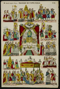 estampe PROCESSION DE Ste. ANNE D'AURAY. 1953.41.30 Photo
