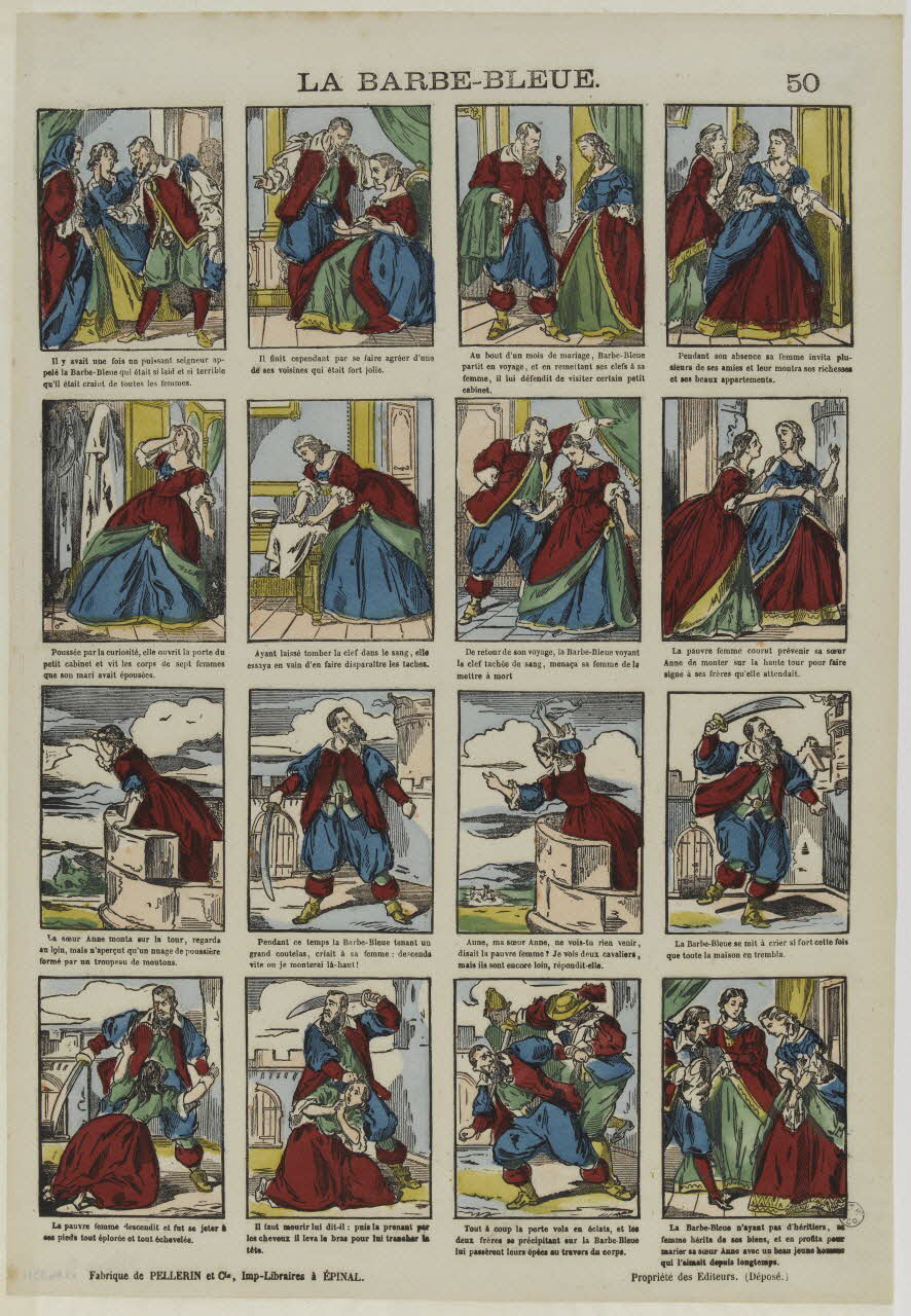 estampe LA BARBE-BLEUE. 1953.86.3311 Photo RMN-Grand Palais (Mucem)
