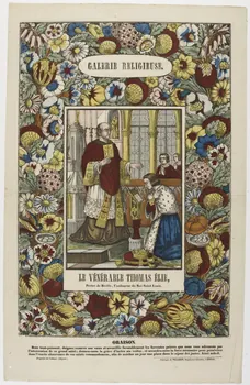 estampe GALERIE RELIGIEUSE.  LE VENERABLE THOMAS ELIE,  Prétre de Biville, Confesseur du Roi Saint Louis. 1953.86.332 Photo RMN-Grand Palais (Mucem)