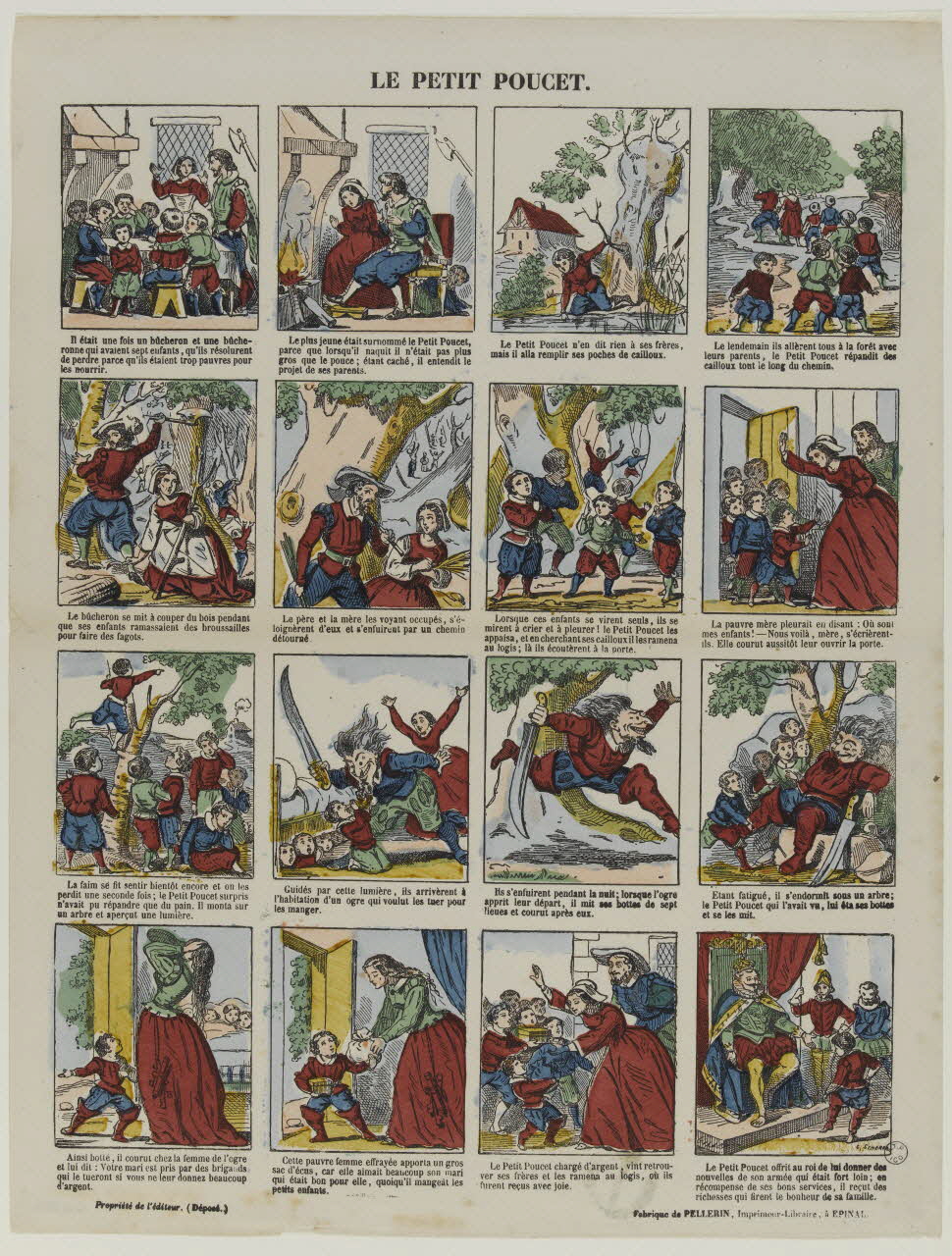 Pellerin estampe LE PETIT POUCET. Lorraine, France 1860 1953.86.3361 Photo RMN-Grand Palais (Mucem)