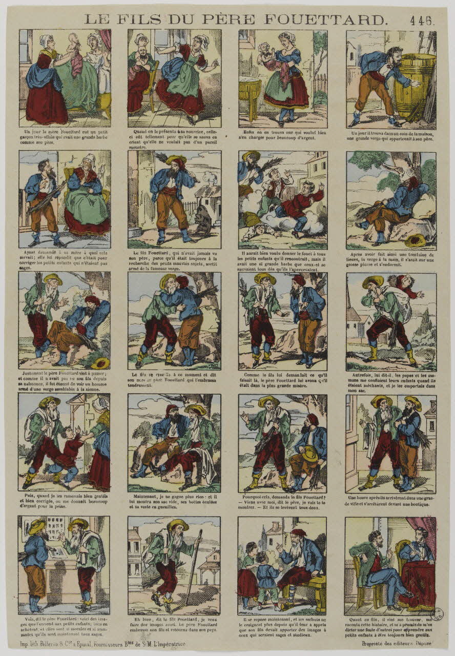estampe LE FILS DU PERE FOUETTARD. 1953.86.3469 Photo RMN-Grand Palais (Mucem)