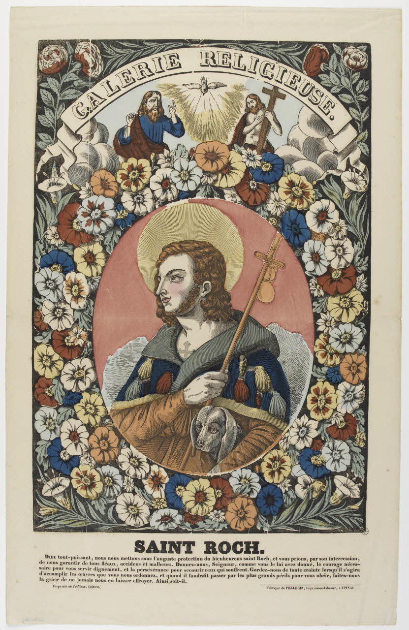 estampe GALERIE RELIGIEUSE.  SAINT ROCH. 1953.86.389 Photo RMN-Grand Palais (Mucem)