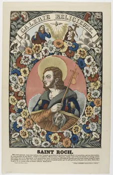estampe GALERIE RELIGIEUSE.  SAINT ROCH. 1953.86.389 Photo RMN-Grand Palais (Mucem)
