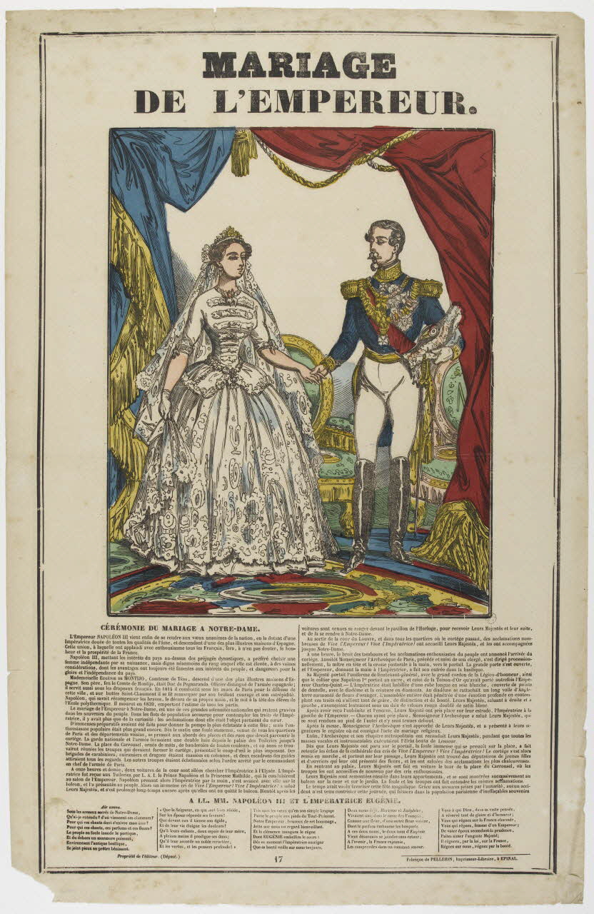 estampe MARIAGE  DE L'EMPEREUR. 1953.86.721 Photo RMN-Grand Palais (Mucem)