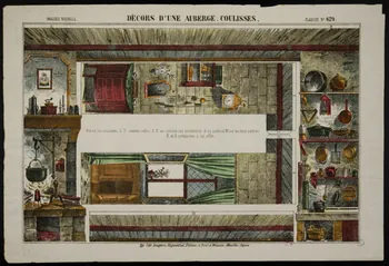 estampe DECORS D'UNE AUBERGE. COULISSES. 1953.41.344  Photo
