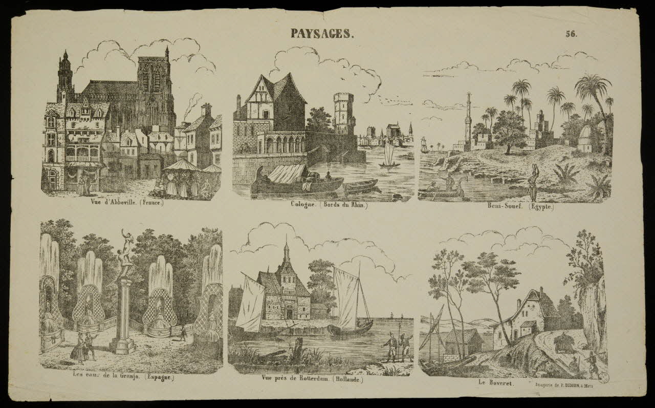 Paulin Didion estampe PAYSAGES. Metz 1869-1879 1953.41.349 Photo